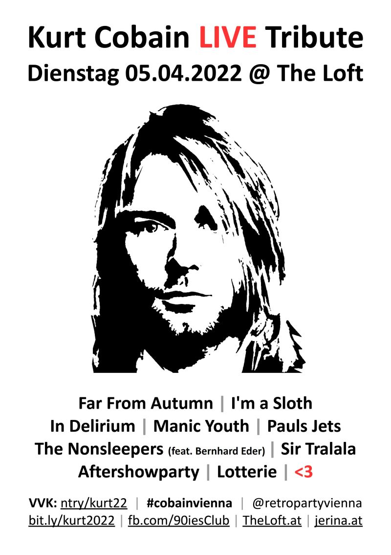 Cobain Tribute Flyer